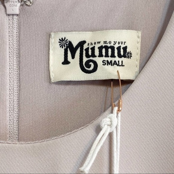 Show Me Your MuMu NWT Women's Chicago High Neck Wedding Floor Length Gown S - Picture 3 of 10